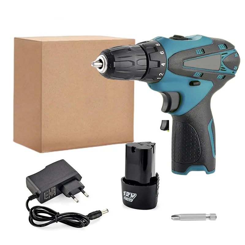 12V Industrial Hand Drill Multifunctional Screwdriver Electric Screwdriver Cordless Drill