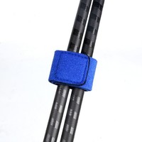 Sangles de canne à pêche en néoprène multicolores durables certifiées ROHS, haute élasticité, personnalisables, avec boucle auto-agrippante réglable