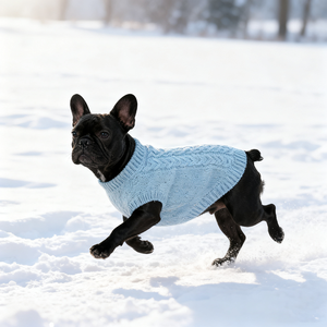 Alta qualidade luxo cão inverno casaco xadrez clássico padrão quente malha lã pulôver camisola para animais de estimação para a primavera - Product Image 2