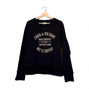 <b>Womens</b> Premium Embroidered <b>Fleece</b> Winter Sweatshirt Oversized Formal Crewneck Long Sleeve Pullover <b>Top</b> with Front Logo - Product Image 6