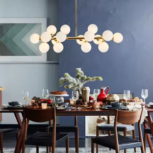 Đèn chùm pha lê thủy tinh trang trí châu Âu lớn màu vàng ánh kim năm 2025, kiểu hiện đại thổi thủ công, dùng cho cầu thang khách sạn - Product Image 5