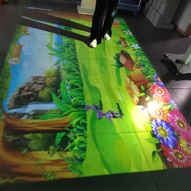 IR Camera Sensor  Floor Projector Game for Kids Play Holographic Advertising Interactive Floor System