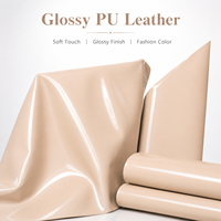 Échantillon gratuit de cuir synthétique PU miroir glacé écologique personnalisé, épaisseur 0,7 mm