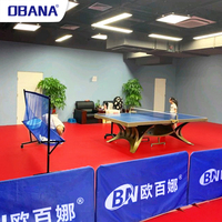 OBANA Barrière de tennis de table portable professionnelle pour entraînement en intérieur, en plastique et tissu Oxford