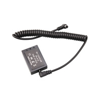 Batterie de cellule factice LP-E12 avec câble d'alimentation de port cc externe pour appareil photo Canon M M2 M10 M100 M200 M50MII