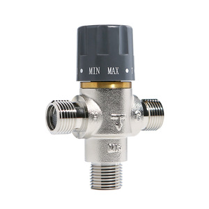 Robinet mélangeur thermostatique en laiton Alahot pour contrôle de la température de l'eau des lavabos, vanne de mélange thermostatique OEM - Product Image 2