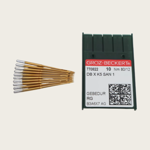 Aiguille à broder en acier <span class=keywords><strong>DB</strong></span> *K5 SAN1 dorée, accessoire de broderie informatisée pour machines textiles, technologie allemande - Product Image 1