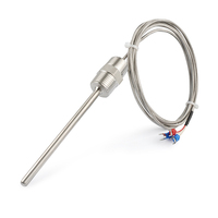 Clase a B 1/2npt 1/4npt 3/4npt BSP 3 cables PT100 RTD Sensores de temperatura de doble rosca con sensores de temperatura de doble rosca