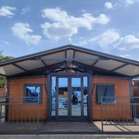 Maison préfabriquée mobile certifiée CCS, conteneur extensible de 40 pieds sur roues, villa pliable en acier, moderne et respirante, 3 chambres, plus de 5