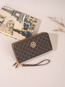 Luxury Designers Women's Long Wallet Double Zipper Clutch Bag Multi-Card Holder <b>Phone</b> Pouch Stylish Wristlet for Ladies - Product Image 6