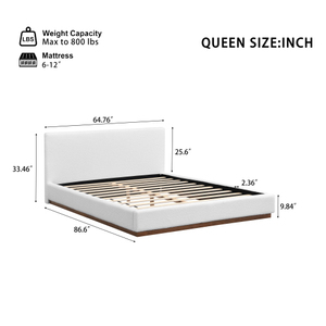 Italian Modern Luxury Adjustable Convertible Bedroom Soft Wood <b>Bed</b> Frame Fabric Upholstered <b>Queen</b> <b>Size</b> - Product Image 3