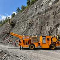 Véhicule de projection de béton humide UPS-20ZT pour l'exploitation minière, 4x4, rayon de braquage de 5,75 m, dégagement de 240 mm pour les allées minières ultra-étroites - Vente Flash