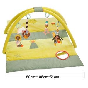 Tapis de jeu pour <span class=keywords><strong>bébé</strong></span> élégant en polyester rembourré avec motif de jouets doux, épaisseur de 2 cm, pour le jeu au sol, la salle de sport et la <span class=keywords><strong>sieste</strong></span> - Product Image 3