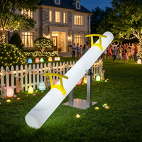 Balançoire interactive double pour enfants, lumineuse à LED, pour l'extérieur, à énergie solaire, colorée, télécommandée, IP54