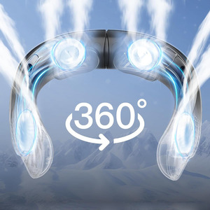 Ventilador <span class=keywords><strong>de</strong></span> Cuello Portátil Sin Aspas 360 °   Ventilador Portátil Silencioso <span class=keywords><strong>de</strong></span> 3 Velocidades para Interiores y Exteriores, con Batería Recargable USB <span class=keywords><strong>de</strong></span> 4000 mAh - Product Image 2