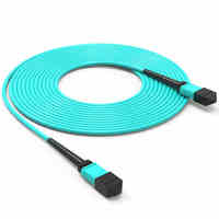 Cable de Fibra Óptica Multimodo OM4 de Baja Pérdida, MOQ Bajo, MTP-MTP, MPO-MPO, Tipo B, Plenum OFNP