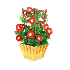 ดอกคาโมไมล์ป๊อปอัพดอกไม้สีแดงดอกไม้สีสันสดใสทำด้วยมือ - Product Image 1