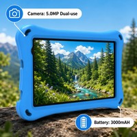 Tablette Enfant Économique 8 Pouces Android 15, Tablette d'Apprentissage pour Enfants 32 Go avec Support Rotatif et Étui Antichoc en EVA, Cadeau Idéal pour Enfants