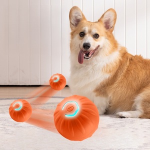 Dropshipping Premium Intelligente USB Oplaadbare Elektrische Rolbal Siliconen Springbal Veilige Interactieve Speelgoed voor Katten Honden - Product Image 1