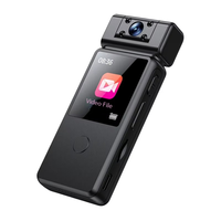 Mrobo D9 1080P Vücuda Takılabilir Kamera, 180 °   Döndürülebilir Lensli, Kızılötesi Gece Görüşlü, Sesli ve Görüntülü Kayıt Cihazı, Arka Klipsli