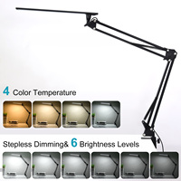 Lampe de bureau LED électrique moderne en aluminium pour la maison, le bureau, le dortoir, l'étude, la lecture, l'architecte, à clipser pour le dessin technique