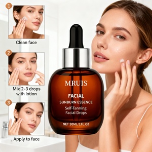Self <strong>Tanning</strong> <strong>Face</strong> Serum Sunless <strong>Tanning</strong> Lotion Natural Bronzing Formula Smooth Glow Easy Application Premium Skincare MRUIS - Product Image 4