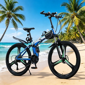Bicicleta de Montaña Eléctrica de Doble Suspensión de 26 Pulgadas, Nueva de Fábrica 2026, para Hombres Aventureros, Carreras Todoterreno - Product Image 3