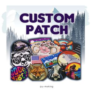 U-meking thêu vá cho mũ đồng phục truyền nhiệt <span class=keywords><strong>Velcro</strong></span> sequin Rhinestone đính tùy chỉnh dịch vụ OEM bán buôn - Product Image 1