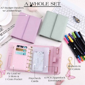 <span class=keywords><strong>Agenda</strong></span> Hongbo Luxe A7 de Cuero Pebble WP-OS624, Planificador Económico con Anillas, 45 Hojas Rayadas, Caja de Regalo para Oficina y Escuela - Product Image 1