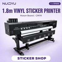 Mesin Printer Stiker Vinyl 1.8m 1 X XP600 Hoson Board CMYK Format Lebar untuk Toko Stiker Grosir OEM