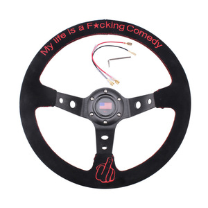 Volant de course CRAS TP Racing 345 mm Alcantara 3 branches pour performance automobile - Product Image 3