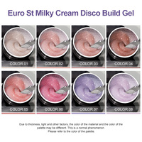 Caixuan Fournitures pour ongles Gel d'extension d'ongles professionnel Euro St Milky Creamy Disco Build Gel