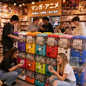 Figurines populaires Manga Mini Anime Chibi Cartoon, figurines de bureau, prix pour machine à griffes, remplissage Gashapon, cadeau promotionnel pour boutique de Bubble Tea - Product Image 5