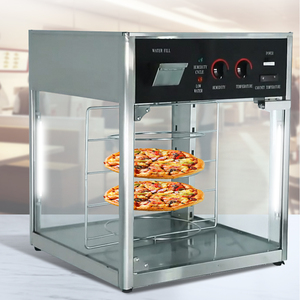 Garantía de calidad Acero inoxidable 220V Calentador de exhibición de comida de <span class=keywords><strong>buffet</strong></span> eléctrico Calentador de <span class=keywords><strong>pizza</strong></span> giratorio - Product Image 3