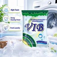 Détergent à lessive en poudre 125g Savon en poudre pour le lavage Ghana Gabon 100g Savon en poudre riche en mousse provenant d'une usine de détergent en Chine