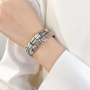 Hapiship Original Daisy Dream <span class=keywords><strong>Dad</strong></span> Mum Sister Family Charm Enlaces italianos Fit 9mm Pulsera Fabricación de joyas de acero inoxidable DJ310 - Product Image 4