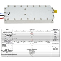 Module amplificateur de puissance RF 50W avec circulateur, multi-bandes, personnalisable, 300MHz-3000MHz, module LoRa