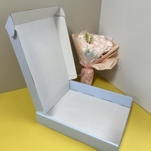 Maßgefertigte Geprägte Pizzakartons 12" X 12" X 2" 14" 16" 50er Pack Weiß auf Braun Wellpappe Einweg-Sushi- & Pizzaboxen - Product Image 5