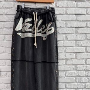 <span class=keywords><strong>Tuta</strong></span> da <span class=keywords><strong>Uomo</strong></span> con Strass Effetto Vissuto 400GSM, Personalizzabile in <span class=keywords><strong>Cotone</strong></span> Vintage Sbiadito e Lavato, Stile Y2K Streetwear con Felpa con Zip e Pantaloni - Product Image 2