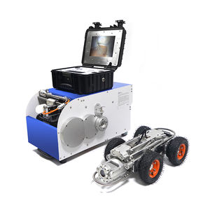 Certificação CE Sewer Crawler Industrial <span class=keywords><strong>Big</strong></span> <span class=keywords><strong>Pipe</strong></span> Inspeção Robô com Auto-Lift PTZ <span class=keywords><strong>Camera</strong></span> Meter Counter para 200-3500mm - Product Image 2