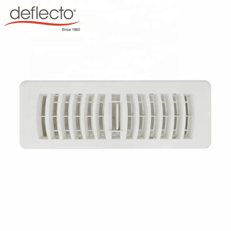 HVAC Parti del Sistema di Sistema di Ventilazione di Aria Pulita di Plastica Pavimento Bianco Air Vent Copertura 4 ''x 10'' Della Parete del Registro di vent