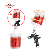 Kit de gobelets de mélange de peinture jetables de 800 ml pour pistolet de pulvérisation HVLP - Pulvérisateur de peinture industriel