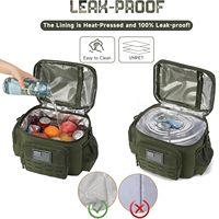 Sac isotherme tactique 13L, étanche, en polyester, avec fermeture éclair et poignée, pour le travail, les voyages et le camping