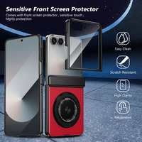 Funda Magnética Plegable a Prueba de Golpes 360 para Samsung Galaxy Z Flip 8 7 6 °   Protector de Pantalla Todo en Uno con Soporte de Anillo y Funda Protectora de Cuerpo Completo