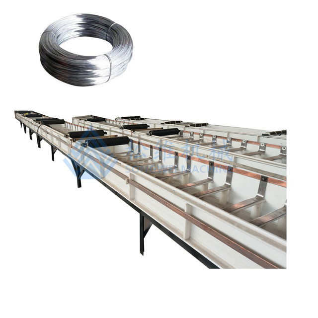 Hebei Factory Electro Galvanized Wire Production Line Zinc Plating Wire Making Machine