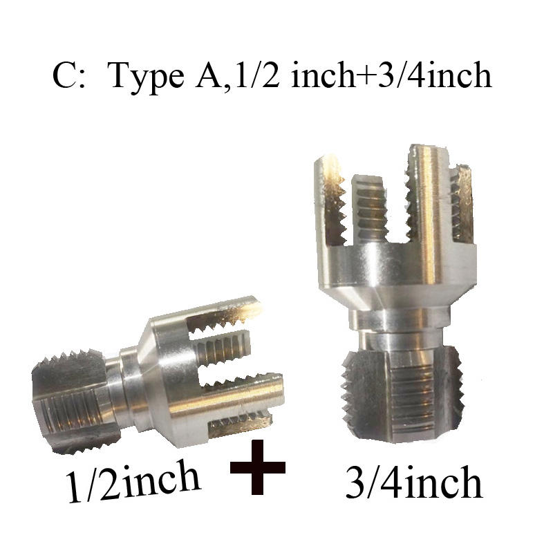 C: Type A,1/2 inch+3/4inch