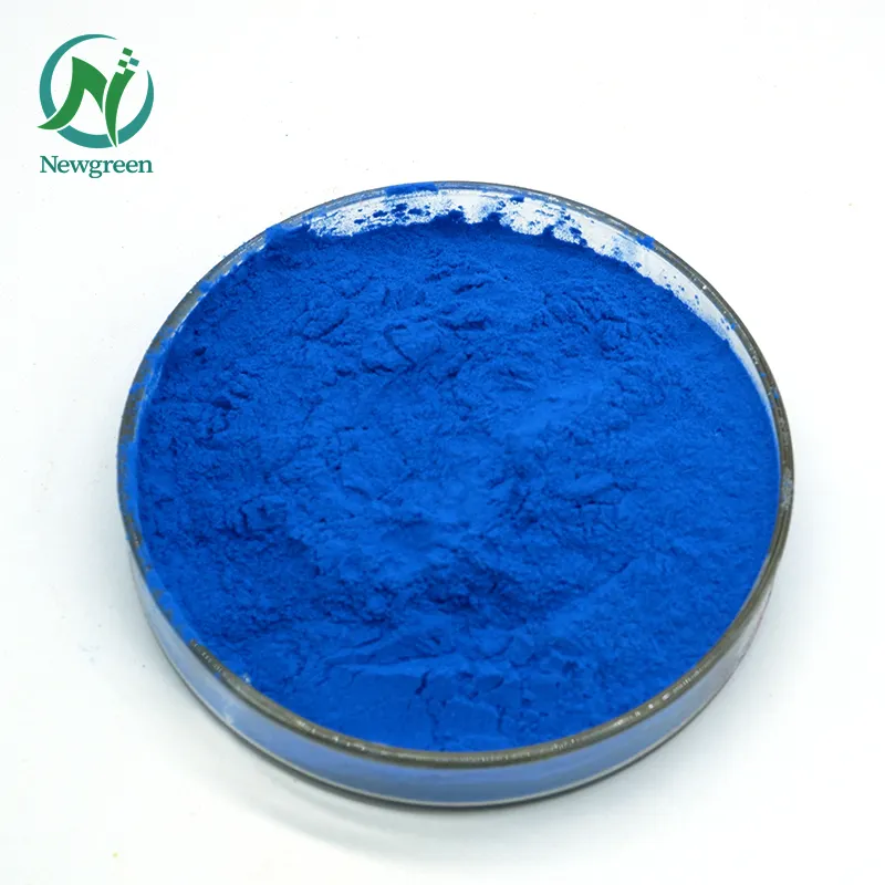 Newgreen की आपूर्ति खाद्य रंग Spirulina Phycocyanin पाउडर नीले Spirulina पाउडर Phycocyanin E18