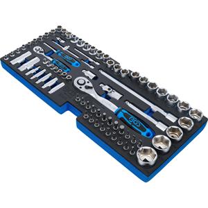 Bandeja de espuma BGS para 3312: Juego de enchufes de 6,3mm (1/4 ") /12,5mm (1/2") en pulgadas, 78 Uds. - Product Image 2