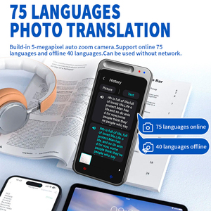 Traducteur de langues instantané <span class=keywords><strong>en</strong></span> temps réel prise <span class=keywords><strong>en</strong></span> charge de la voix et du <span class=keywords><strong>texte</strong></span> et de la traduction hors ligne et photo Dispositif de traduction de haute précision - Product Image 4