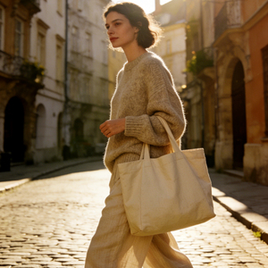 Sacs fourre-tout en <span class=keywords><strong>toile</strong></span> pour les magasins de vêtements au détail avec logo personnalisé, réutilisables, recyclables, à longues poignées, design personnalisable - Product Image 3